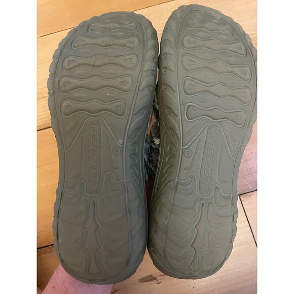 Skechers Army Camouflage Sandal Foamies Women's Sz 9 Reggae-Retreat Olive - Picture 4 of 5